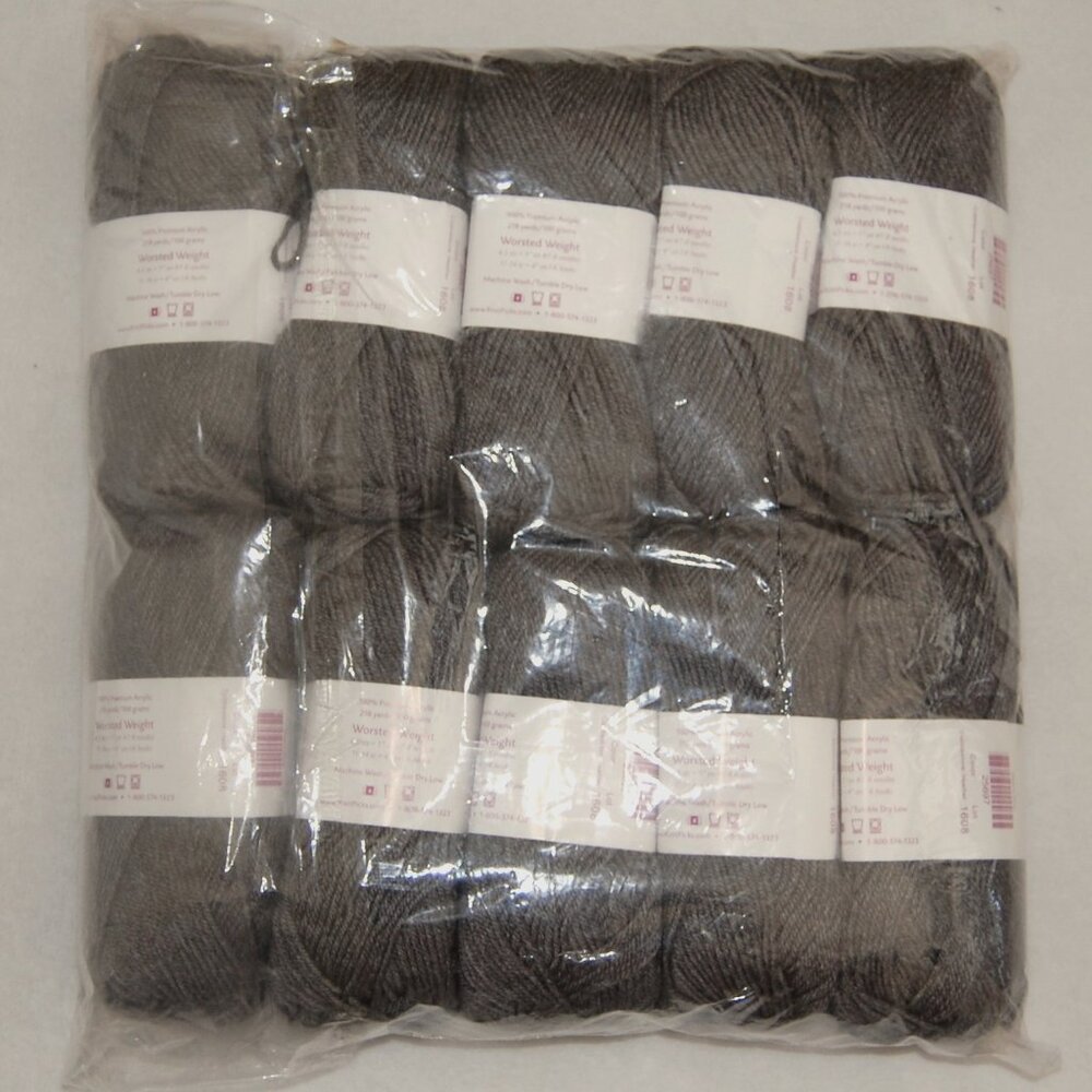 KnitPicks 10-Pack (36.5 oz) Brava Cobblestone Heather (Gray) #4 Worsted …